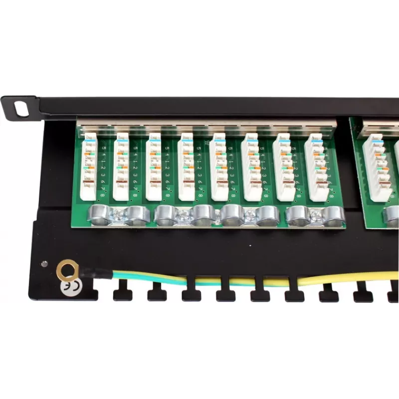 Patch Panel FTP Cat.5e 24 Port 0.5U Black GETFORT PGF-5EFTP24-B8