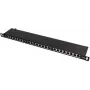 Patch Panel FTP Cat.5e 24 Port 0.5U Black GETFORT PGF-5EFTP24-B8