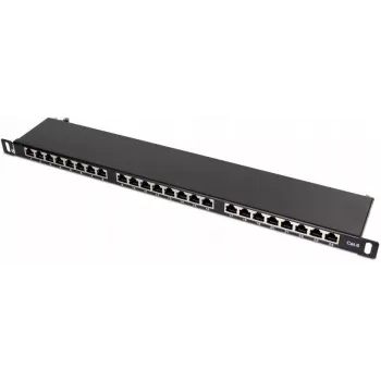 GETFORT PGF-6FTP24-B8 FTP Cat.6 24-Port Patch Panel 0.5U Black