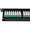 GETFORT PGF-5EUTP48-B9 Patch Panel UTP Cat.5e 48 Port 2U 19 inch Rackmount Black