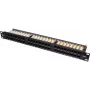 Patch Panel UTP Cat.6 48 Portų 2U 19 inch Montuojamas į Stovą Juodas GETFORT PGF-6UTP48-B9
