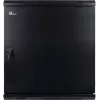 GETFORT 19 inch sieninis stovo korpusas 12U 600x600 mm su vientisomis plieninėmis durimis, juodas