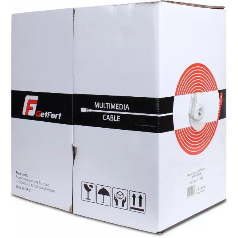GETFORT Cat.6 U/UTP PVC Network Cable 305m (1000ft) - Pilka