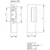 ELEKTRA-PLUS Electric Door Strike R3 su atmintimi, be mechaninio blokavimo, kairė pusė, 12V AC/DC, Fail-Secure