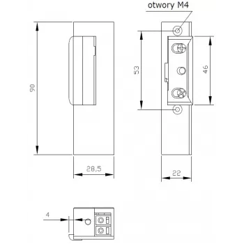 ELEKTRA-PLUS R3 Electric Strike Right-Hand with Blocking Mechanism