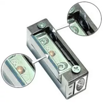ELEKTRA-PLUS R4-12.40 Elektrinis durų užraktas su atmintimi ir blokavimu, simetriškas, fail-secure, 10-24V AC/DC, 3000N laikymo jėga