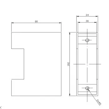 ELEKTRA-PLUS KASETA ELEKTRA R1 Išorinė roletų dėžė, aliumininė, 165x165 mm, paviršinis/įleidžiamas montavimas, RAL spalvos