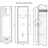 ROGER PRT12LT-BK Proximity Reader, RFID 125 kHz, RS485/Wiegand/DALLAS, IP67, juoda