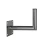 CORAB USL-48/250AL Angular Wall Mount Bracket for 48mm Pole, 250mm Offset, Aluminum, Silver