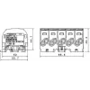 SIMET SIMBLOCK SCB 25-5X Paskirstymo blokas Al/Cu 80/150 1x10-25mm² 5x1.5-16mm² Pilka