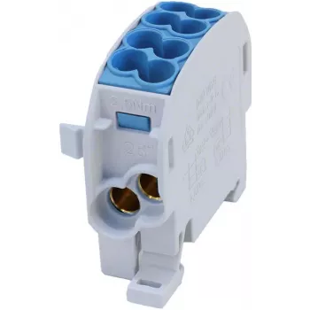 SIMET SCB 25 Šakotasis skirstymo blokas Al/Cu 80-110 SIMBLOCK, mėlynas 81501003