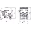 SIMET SCB 25-2 Al/Cu 80-120 SIMBLOCK paskirstymo blokas - pilkas 81505002