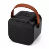 LEAN Karaoke rinkinys su Bluetooth garsiakalbiu, dviem mikrofonais ir LED lemputėmis, juodas