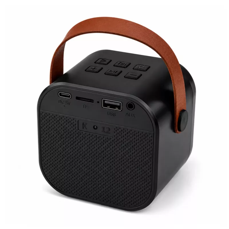 LEAN Karaoke rinkinys su Bluetooth garsiakalbiu, dviem mikrofonais ir LED lemputėmis, juodas