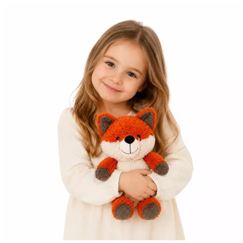 LEAN TOYS Plush Fox Plush Toy Soft Plush Toy 28 cm
