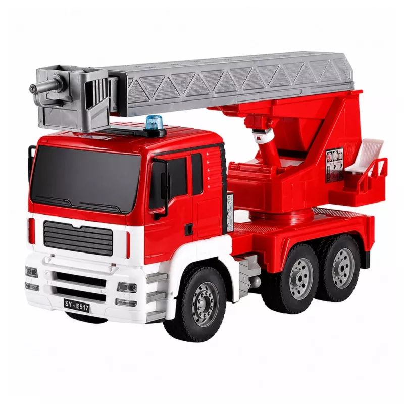 LEAN TOYS Fire Truck su 660° besisukančia strėle, nuotoliniu valdymu RC 1:20
