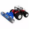 LEAN TOYS nuotoliniu valdymu traktorius su volu RC šviesomis raudonas 1:24