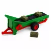 LEAN TOYS Nuotoliniu Valdymu Žemės Ūkio Traktorius su Konvejerio Juosta RC Šiaudų Ritinių Šviesomis 1:24