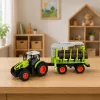 LEAN TOYS RC nuotoliniu valdymu traktorius su miško priekaba ir medienos griebtuvu 1:24