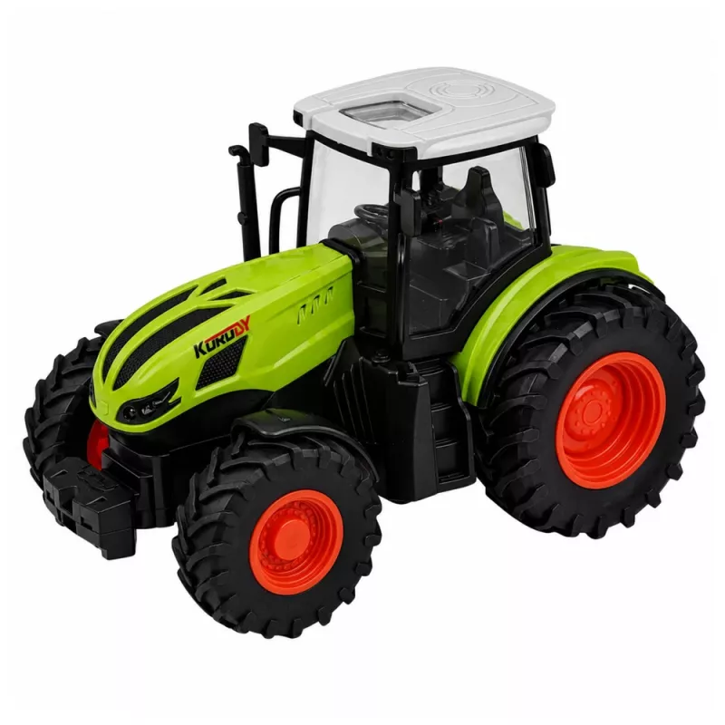 LEAN TOYS RC nuotoliniu valdymu traktorius su miško priekaba ir medienos griebtuvu 1:24