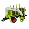 LEAN TOYS RC nuotoliniu valdymu traktorius su miško priekaba ir medienos griebtuvu 1:24