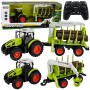 LEAN TOYS RC nuotoliniu valdymu traktorius su miško priekaba ir medienos griebtuvu 1:24