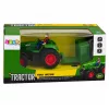 LEAN TOYS nuotoliniu valdymu žemės ūkio traktorius su bortiniu priekabu ūkininkas 1:24