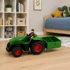 LEAN TOYS nuotoliniu valdymu žemės ūkio traktorius su bortiniu priekabu ūkininkas 1:24