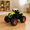 LEAN TOYS Tall nuotoliniu valdymu valdomas ūkio traktorius su žaliomis šviesomis ir garsais 1:16