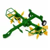 LEAN TOYS nuotoliniu valdymu ūkio traktorius su grėbliu RC šviesomis 1:24
