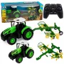LEAN TOYS nuotoliniu valdymu ūkio traktorius su grėbliu RC šviesomis 1:24