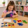 LEAN TOYS Kūrybinis rinkinys „Siūk ir kimšk“ jūros gyvūnų veltinio žaislai, 6 vnt.