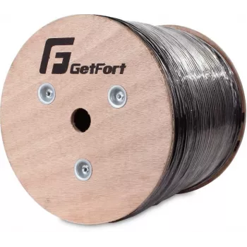 GETFORT Cat.6 F/UTP Outdoor UV Resistant Dry Core Network Cable 305m (1000ft) Black