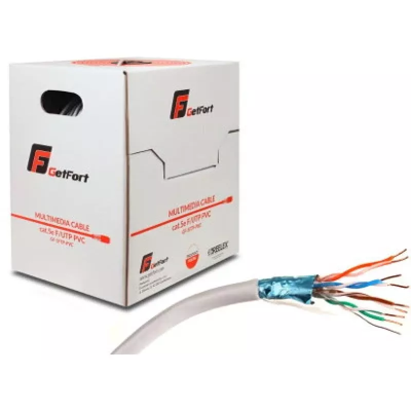 GETFORT Premium Cat.5e F/UTP PVC Network Cable 500m Grey