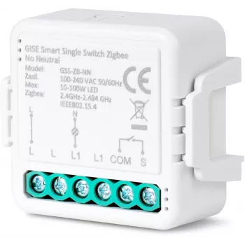 GISE Smart Single Relay Module (No Neutral) Zigbee Tuya GSS-ZB-NN