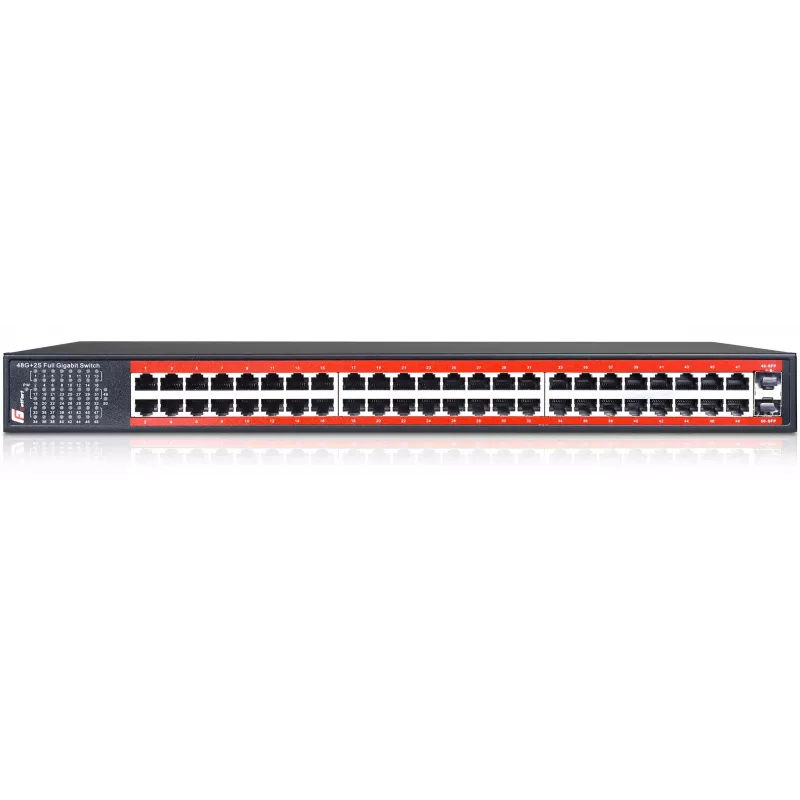 GETFORT GF-148-48G-2S 48-Port Gigabit Unmanaged Switch with 2 SFP Slots