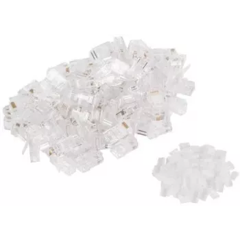 GETFORT RJ45 Cat.6 8P8C UTP modulinis kištukas su integruotu laidų kreiptuvu (100 vnt. pakuotė)
