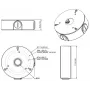 MITON MT-P13G paviršinė jungiamoji dėžutė, pilka (RAL 7035), IP65, IK07, 130x130x75 mm