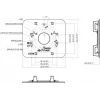MITON VESA adapterinė plokštė MT-P152-B - 75x75/100x100 į 200x100/200x200, juoda, 30 kg