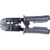 Getfort Network Cable Crimper 8P8C/RJ-45, 6P6C/RJ-12, 6P4C/RJ-11 su integruotu testeriu