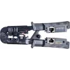 Getfort Network Cable Crimper 8P8C/RJ-45, 6P6C/RJ-12, 6P4C/RJ-11 su integruotu testeriu