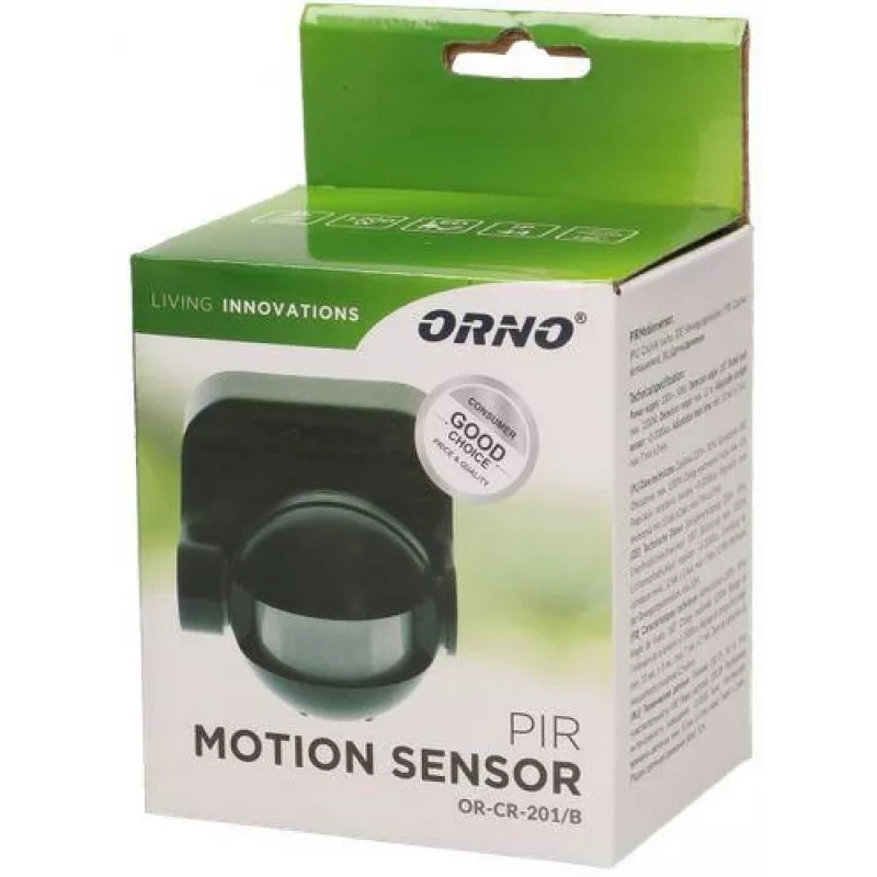 ORNO OR-CR-201/B PIR judesio jutiklis juodas