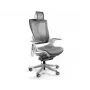 UNIQUE Wau 2 NW41 Ergonominė biuro kėdė, anglies/balta tinklelis