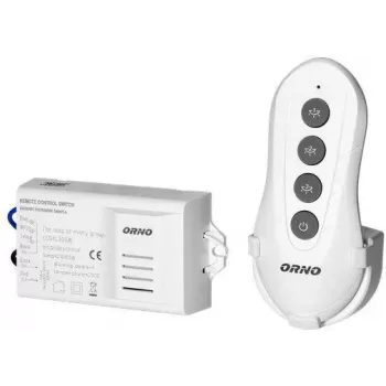 ORNO OR-GB-447 Belaidis apšvietimo valdiklis 1 kanalo RF nuotolinio valdymo rinkinys 433,92 MHz 1000W