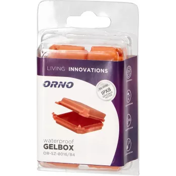 ORNO Gel-Filled Protective Junction Box IPX8, Small, Blister Pack, 4 pcs OR-SZ-8016/B4