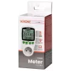 VIRONE EM-4 Vienfazis energijos skaitiklis su LCD ekranu, 16A, 3680W, Schuko kištuku