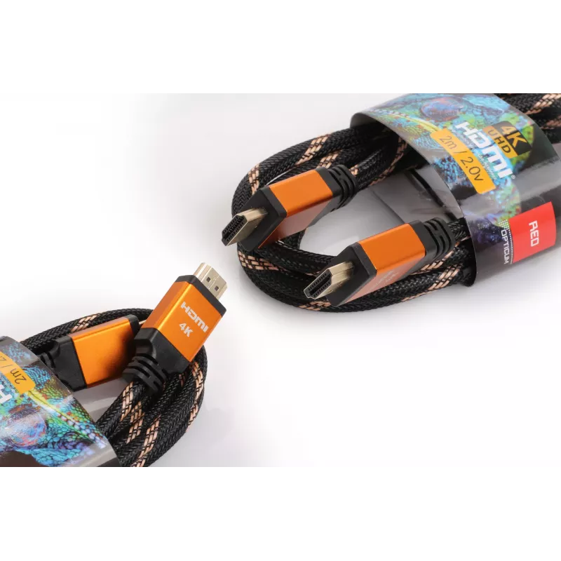 HDMI-HDMI laidas Opticum RED 4K UHD - 0,5 m (v2.0)
