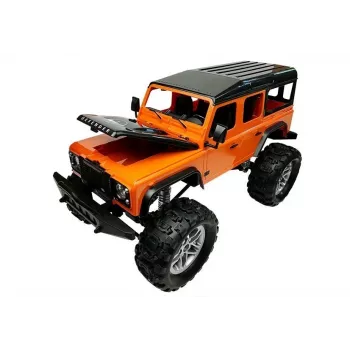 Double E nuotoliniu valdymu automobilis Land Rover Defender R/C oranžinis 1:14