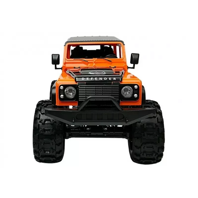 Double E nuotoliniu valdymu automobilis Land Rover Defender R/C oranžinis 1:14