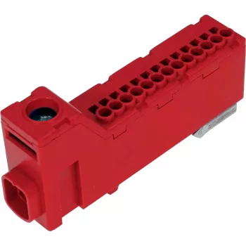 PAWBOL LZB E.4136CZ Sraigtinė gnybtų juosta 12 polių Raudona 450V 24A